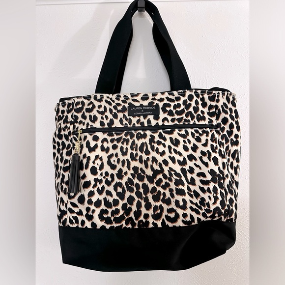 Logan+Lenora Handbags - Logan+Lenora x Lauren McBride Leopard Daytripper Tote- Canvelle